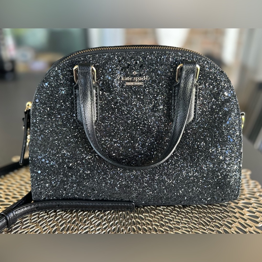 Kate Spade Laurel Way Glitter Mini Reiley satchel - your Perfect holiday bag!!